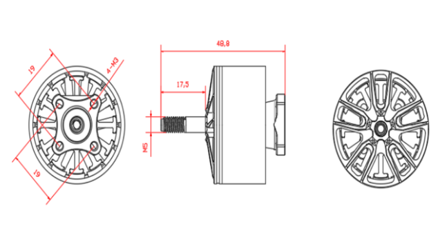Drone Motor Series - T1-3115 900KV