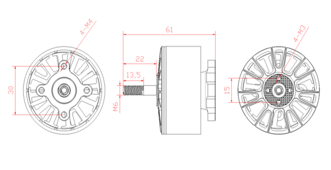 Drone Motor Series - T1-4720 300KV