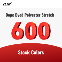 Dope Dyed Polyester Stretch Yarn အတွက် စတော့အရောင် ၆၀၀