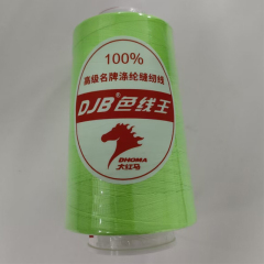 100% spun polyester sewing thread dyed sewing threads 40S/2 50S/2 with 1800 stock colors