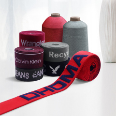 Polyester stretch yarn dyed polyester imitation nylon yarn 30d-450d