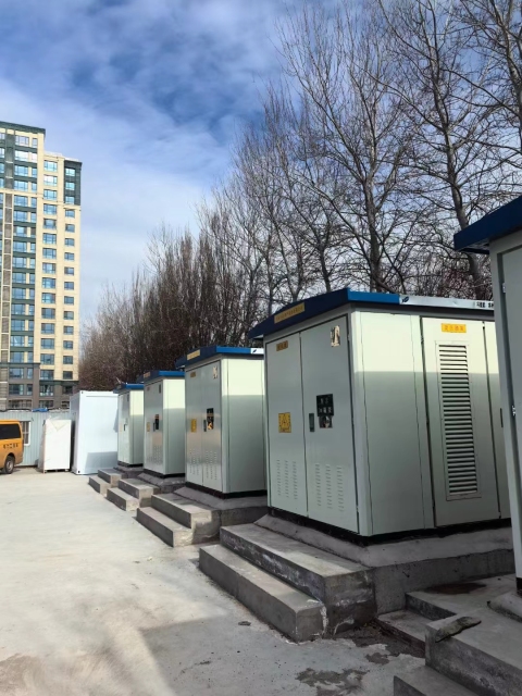Electric vehicle charging station box-type substation
