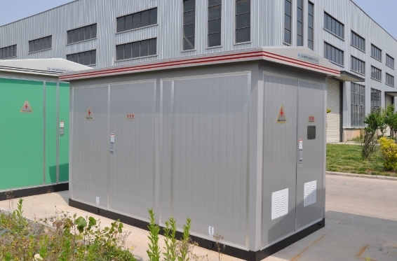 Electric vehicle charging station box-type substation