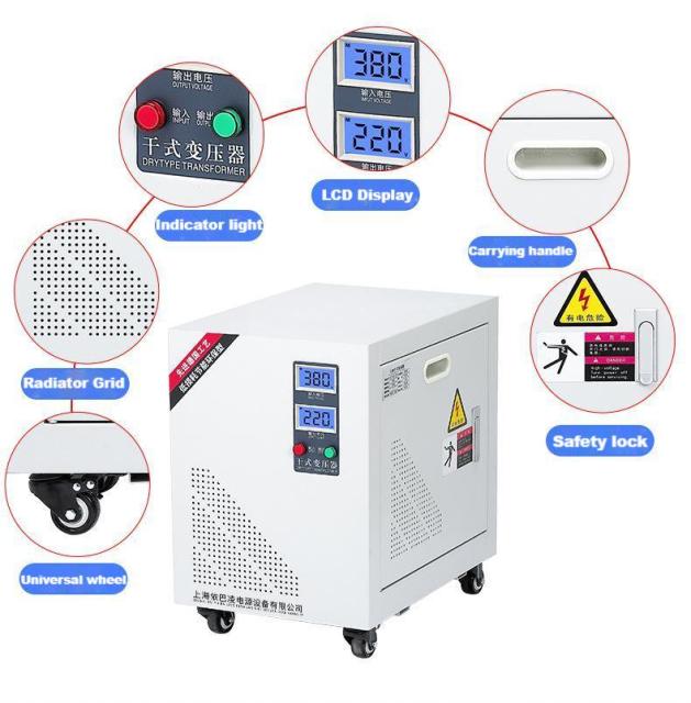 3-phase 380V to 220V dry isolation step-down transformer