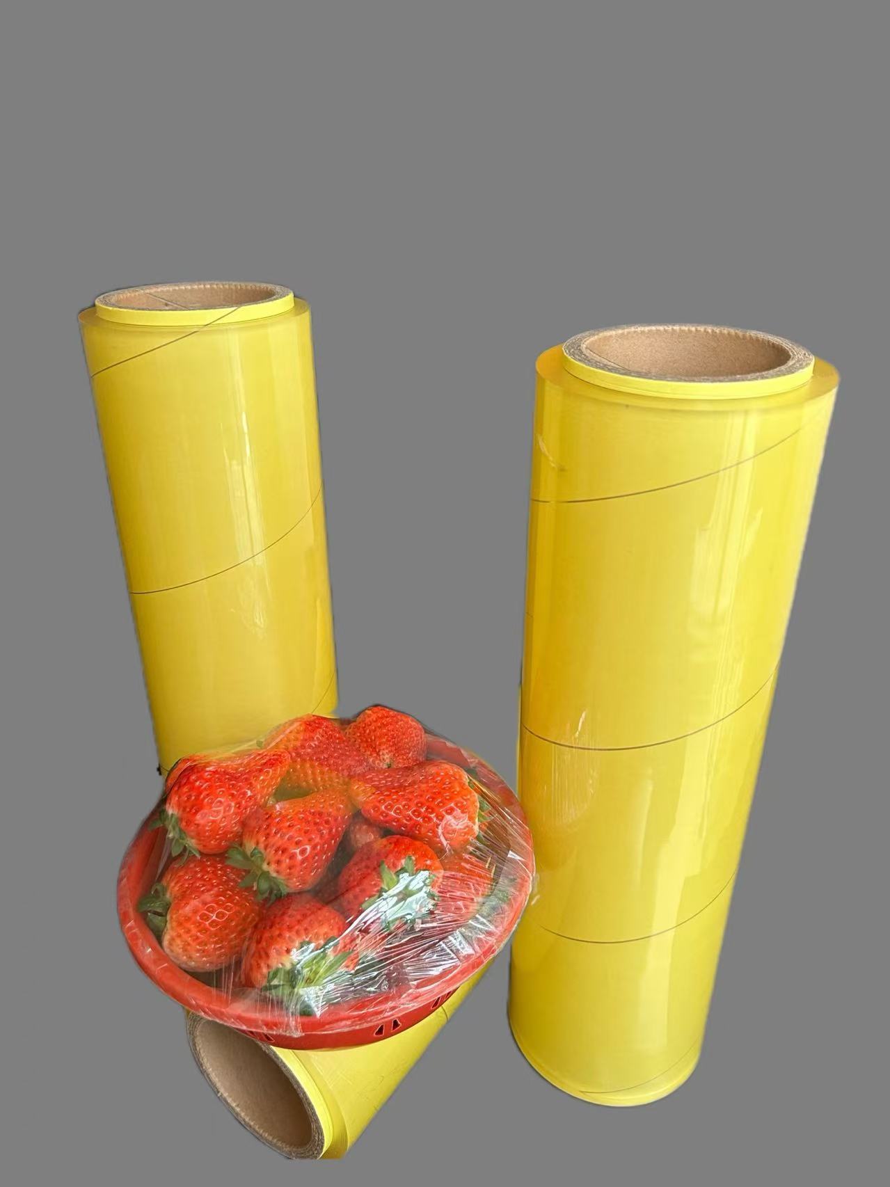Film estirable de PVC para alimentos,Film transparente de PVC,grupo de paquetes estables