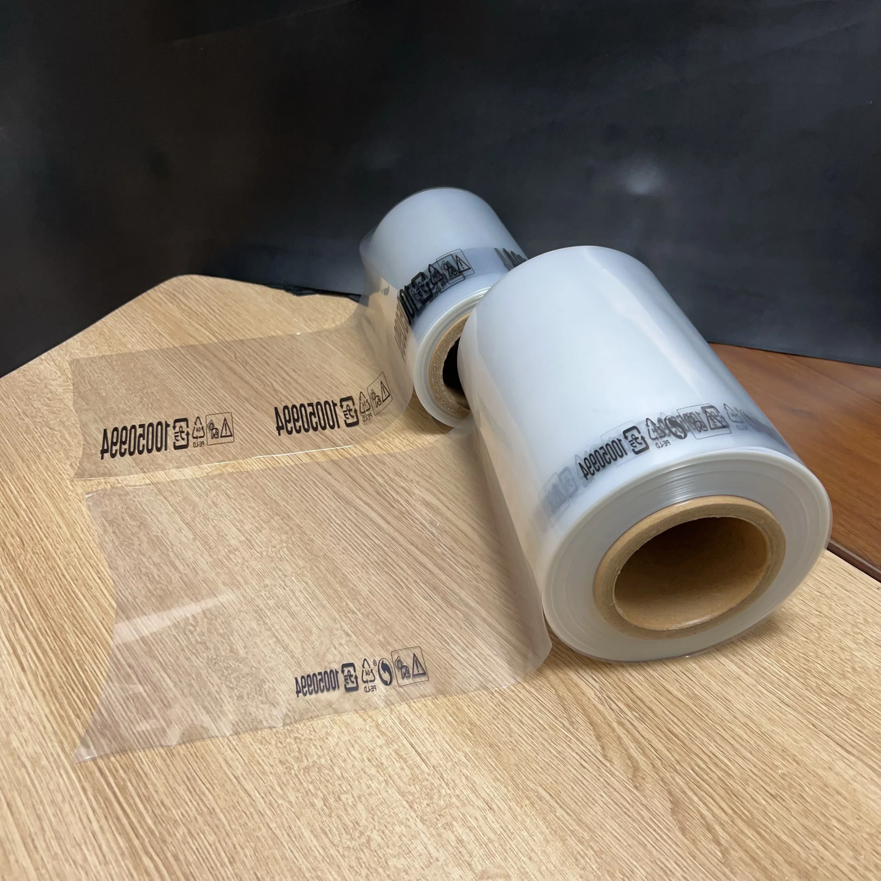 single color printed POF shrink film with black symbols,single color printed POF shrink film with black symbols,stablepackgroup