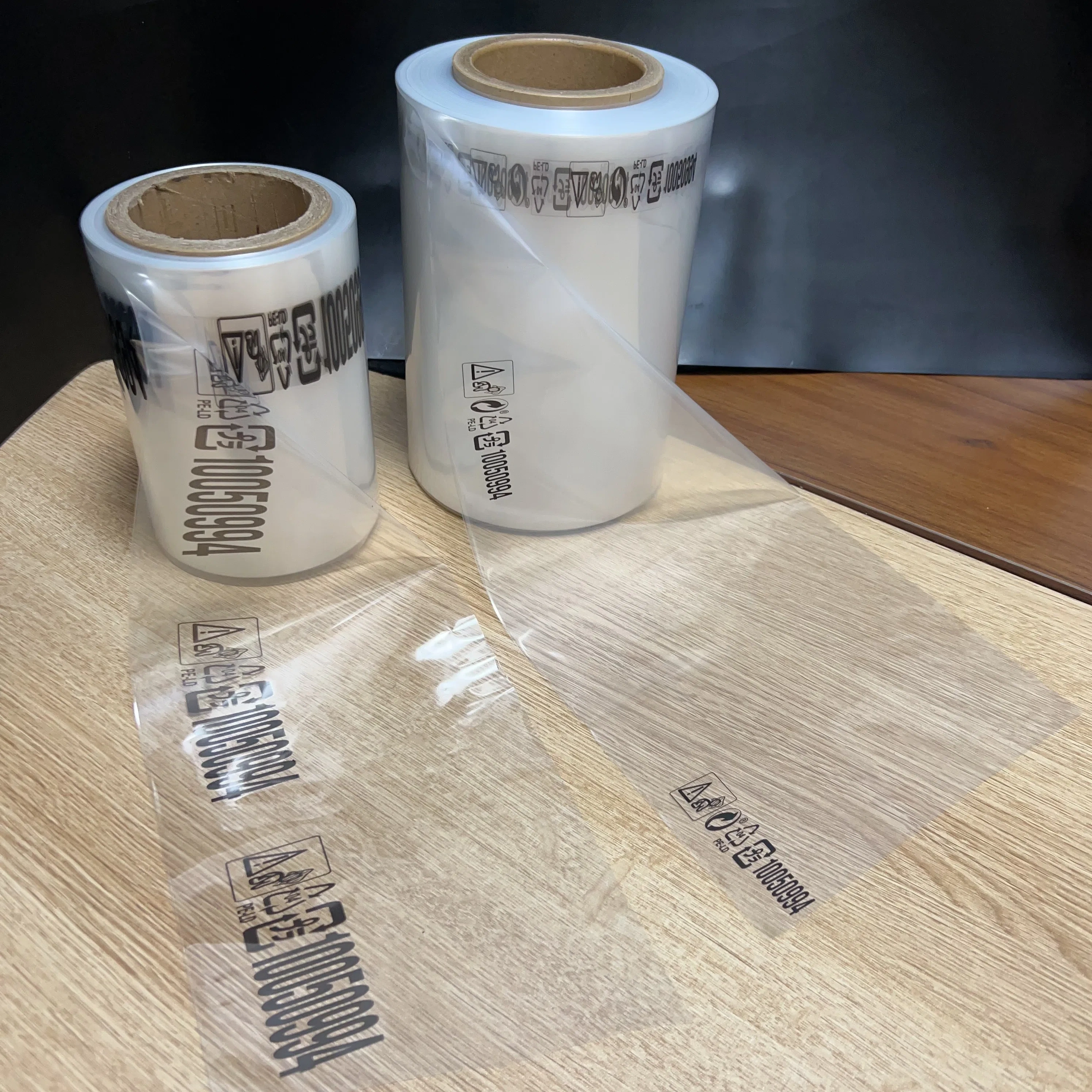 single color printed POF shrink film with black symbols,single color printed POF shrink film with black symbols,stablepackgroup