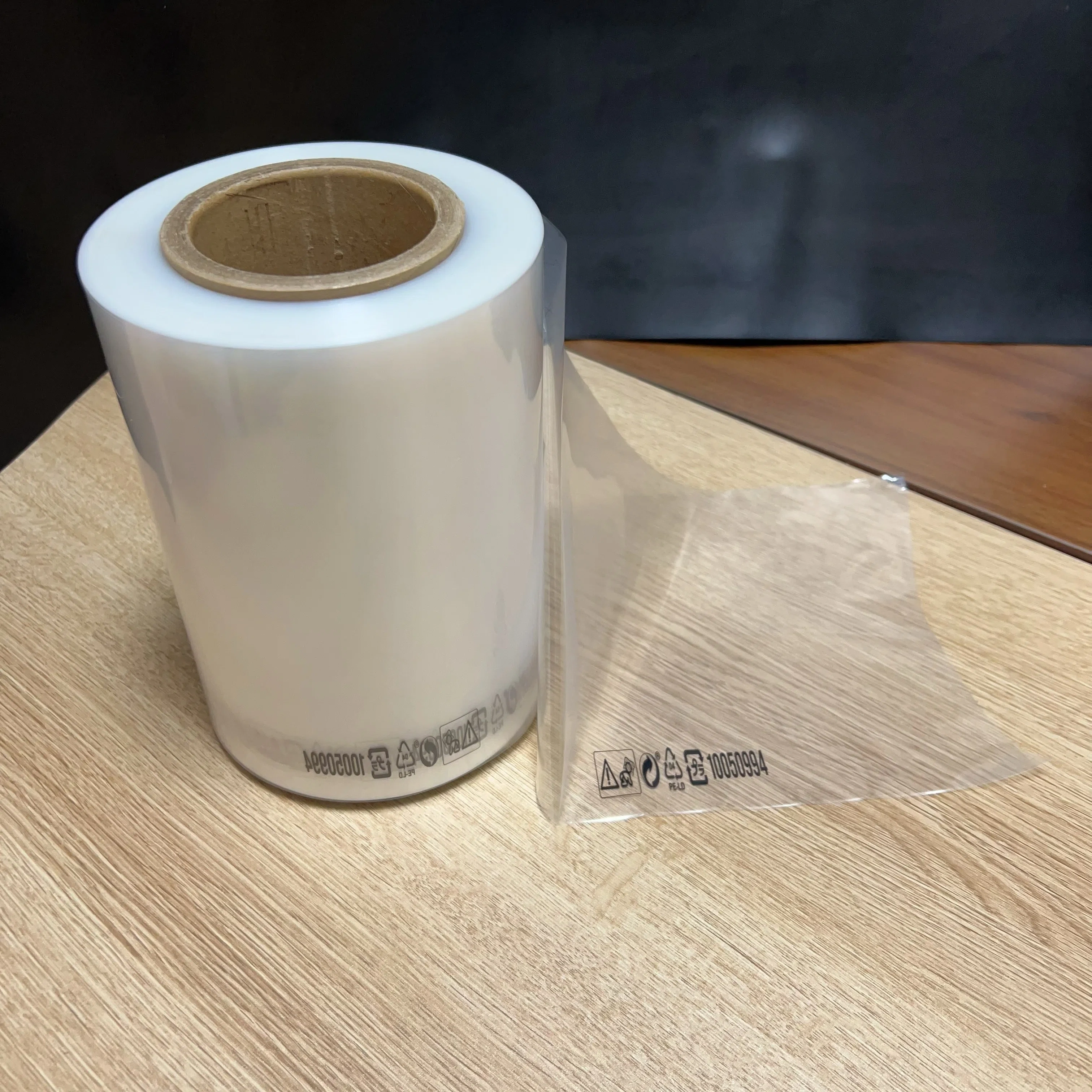 single color printed POF shrink film with black symbols,single color printed POF shrink film with black symbols,stablepackgroup