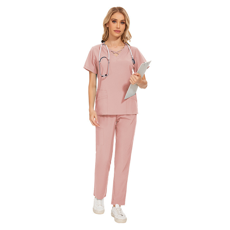 Crossover style at neckline