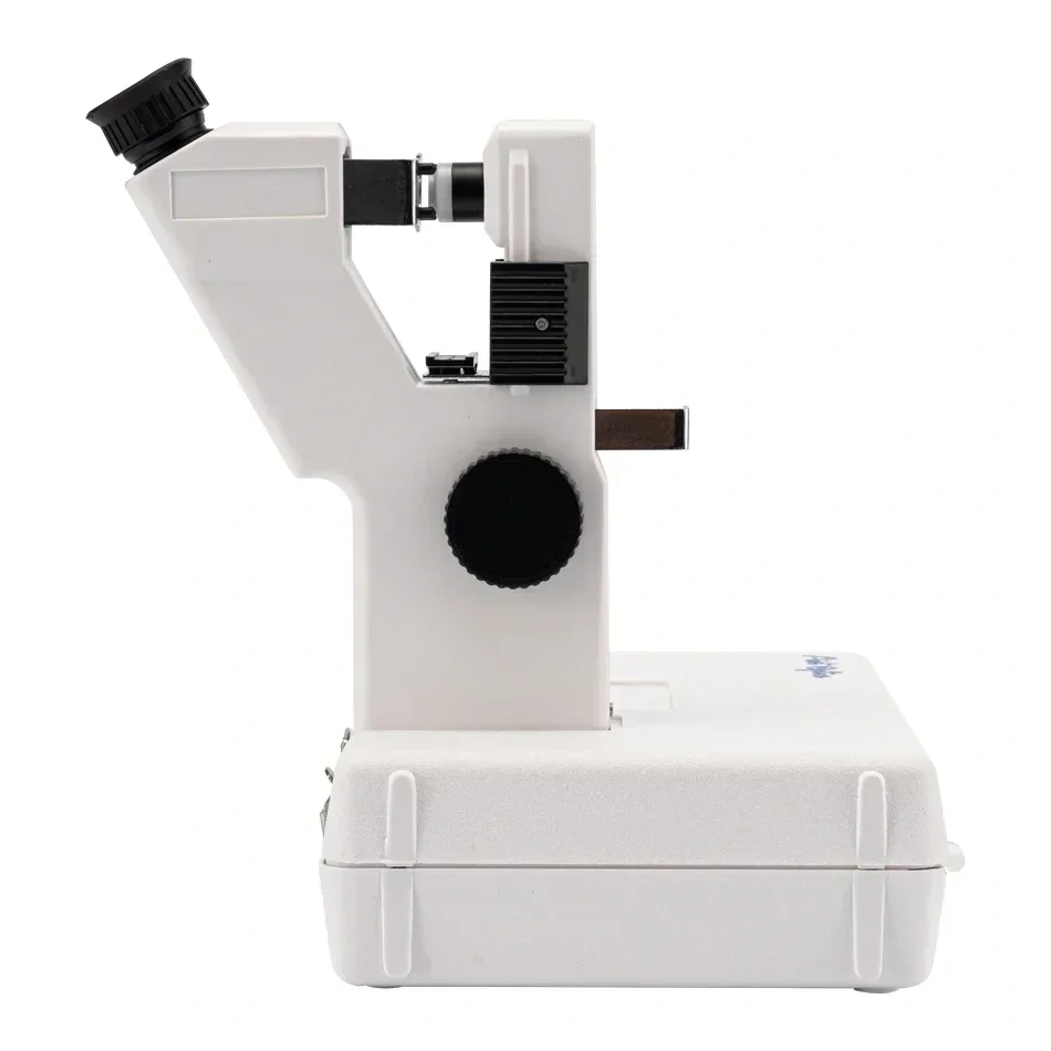 Vertex Power Meter for ophthalmic testing with eyepiece focusing and contact lens box