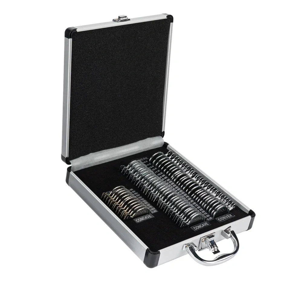 AIST China optical trial lens set Ophthalmic lens kit Optometry eye testing box JS-68  With sliver Metal Rim