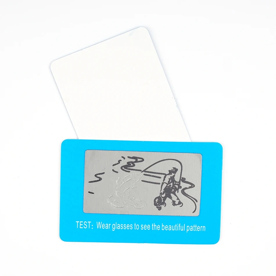 10pcs/lot Glasses To Check Polarized Test Card Help You To Check You Sunglasses Polarized for Testing Polarizing Lens