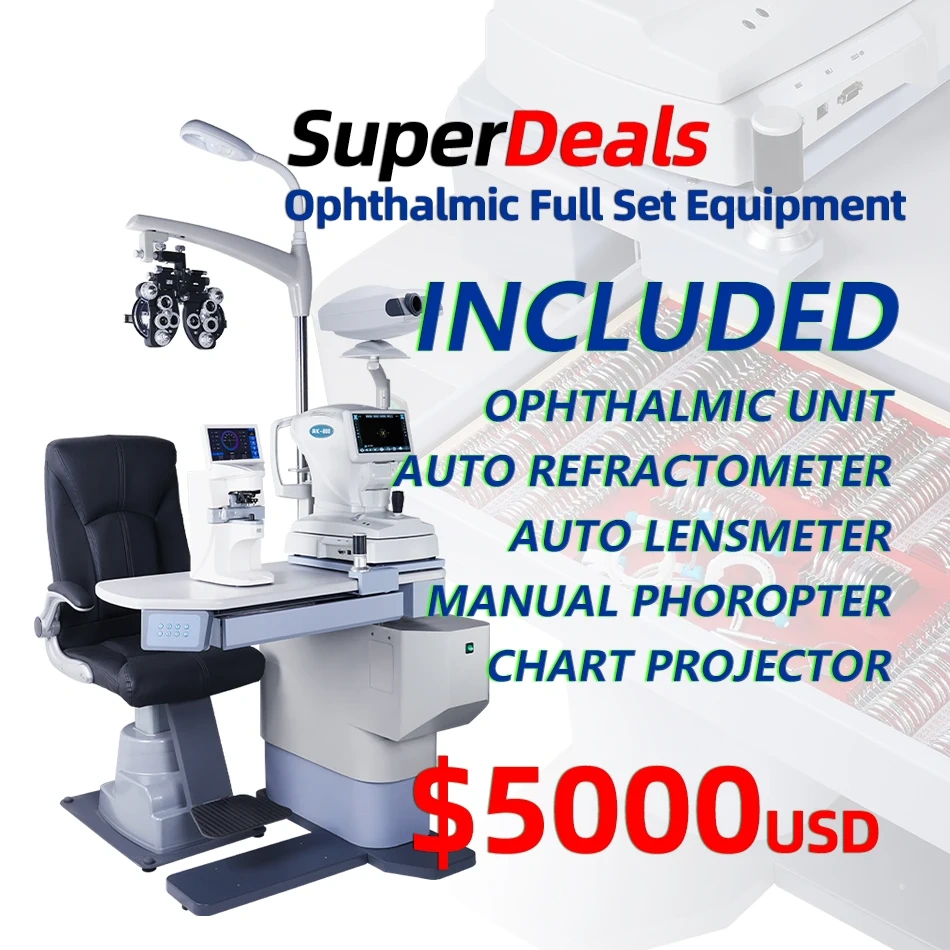Optometry Automatic Refractor Chair Unit Ophthalmic Unit Optical Instruments Auto Refractometer Phoropter Projector lensmeter