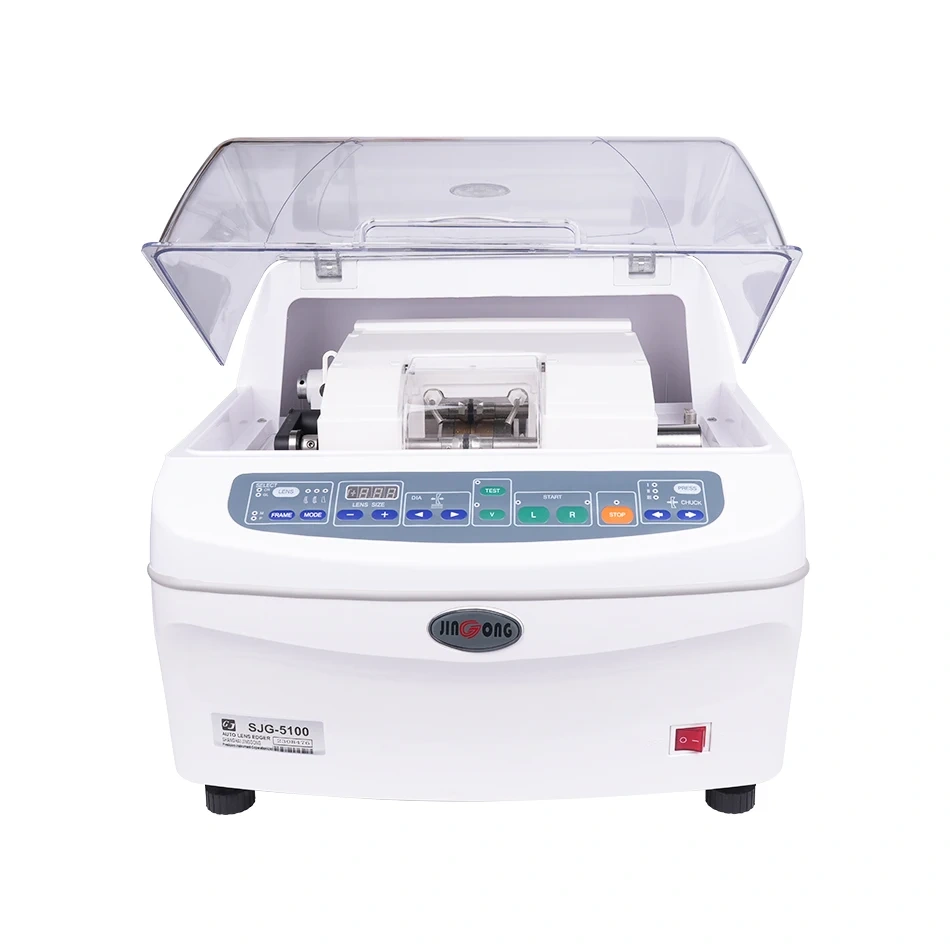 SJG-5100 Auto Lens Edger  Grinder Cutter Glass Polishing Machine Beveling For CR And Glasses Optical Shop  Optometry Instrument