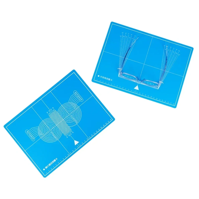 Double-sided Glasses Frame Adjustment Progressive Test Card External Opening Angle Measurement Repair for Optical Shop