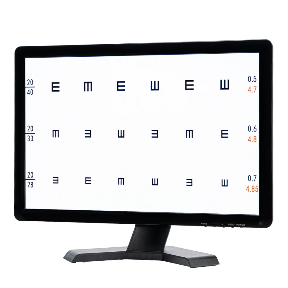 19 Inch Screen Vision Chart Panel Led Visual Acuity Testing Chart Eye Vision Ophthalmic LCD Optical tester Monitor