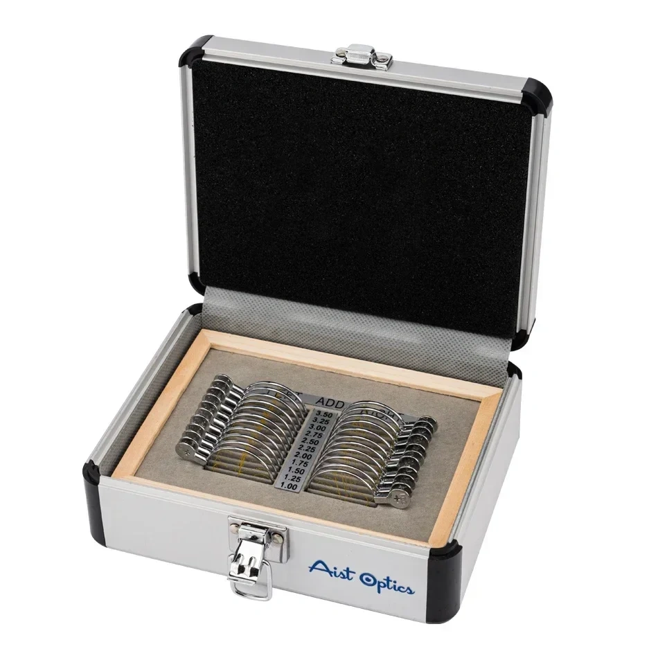 22PCS The Most Popular Optical Equipments  Progressive Trial Lens Set Aluminium Tray And Case Ophthalmic
