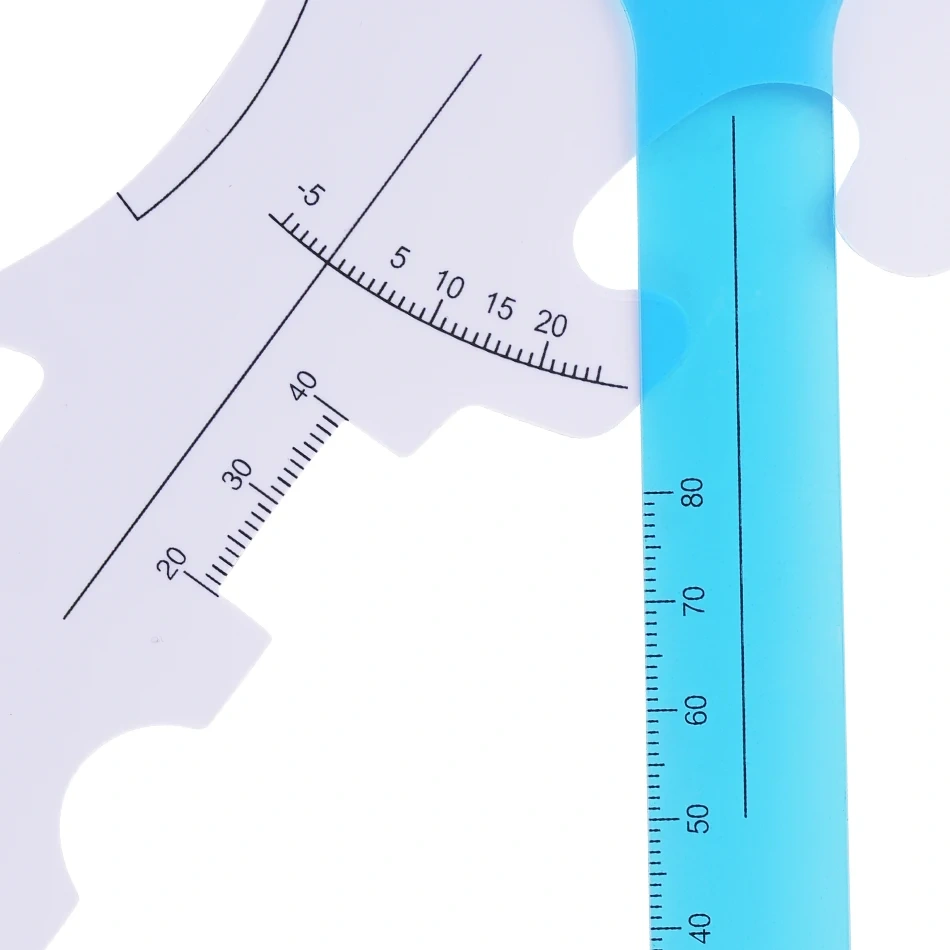 Eyeglasses Accessories Set with Multifunctional Frame Measuring Tool, Plastic Pupillary Distance Ruler