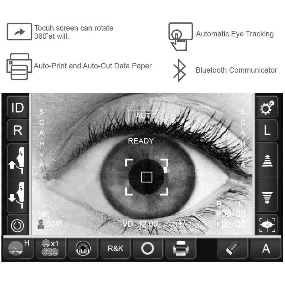 China 3D Newest Exclusive Ophthalmic Equipment Full Automatic Refractor FKR-710 Digital Best Auto Refractometer with Keratometer