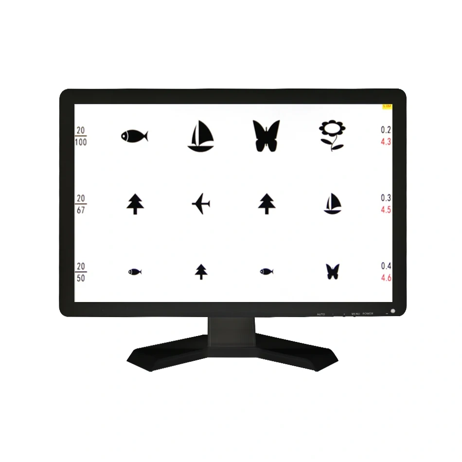 19 Inch Screen Vision Chart Panel Led Visual Acuity Testing Chart Eye Vision Ophthalmic LCD Optical tester Monitor