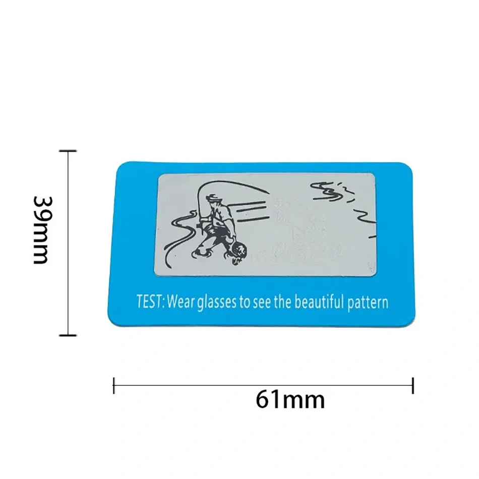 10pcs/lot Glasses To Check Polarized Test Card Help You To Check You Sunglasses Polarized for Testing Polarizing Lens