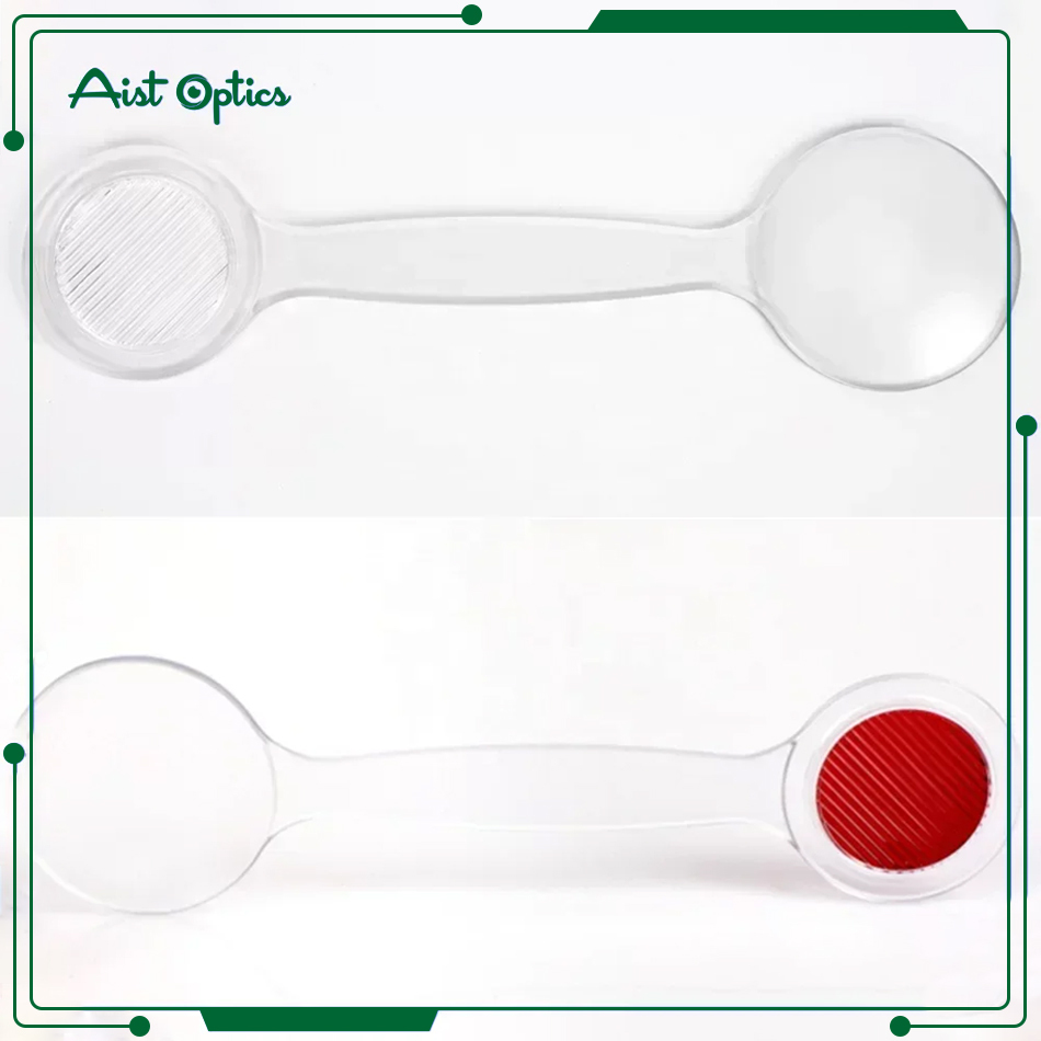 Optical Multi Function Comb Translucent Occluder Handle | Empty Hand | Low Vision Practice or Test Ophthalmic Equipment