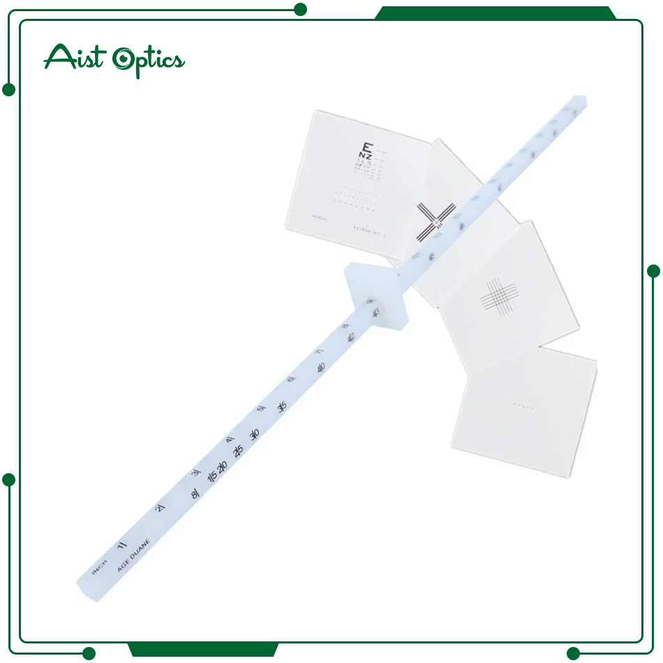 Optometric Vision Reading Rod Reichert Phoropter Near Point Stick Test Set Roto Chart Holder Diopter for NRA BCC PRA AC/A Test