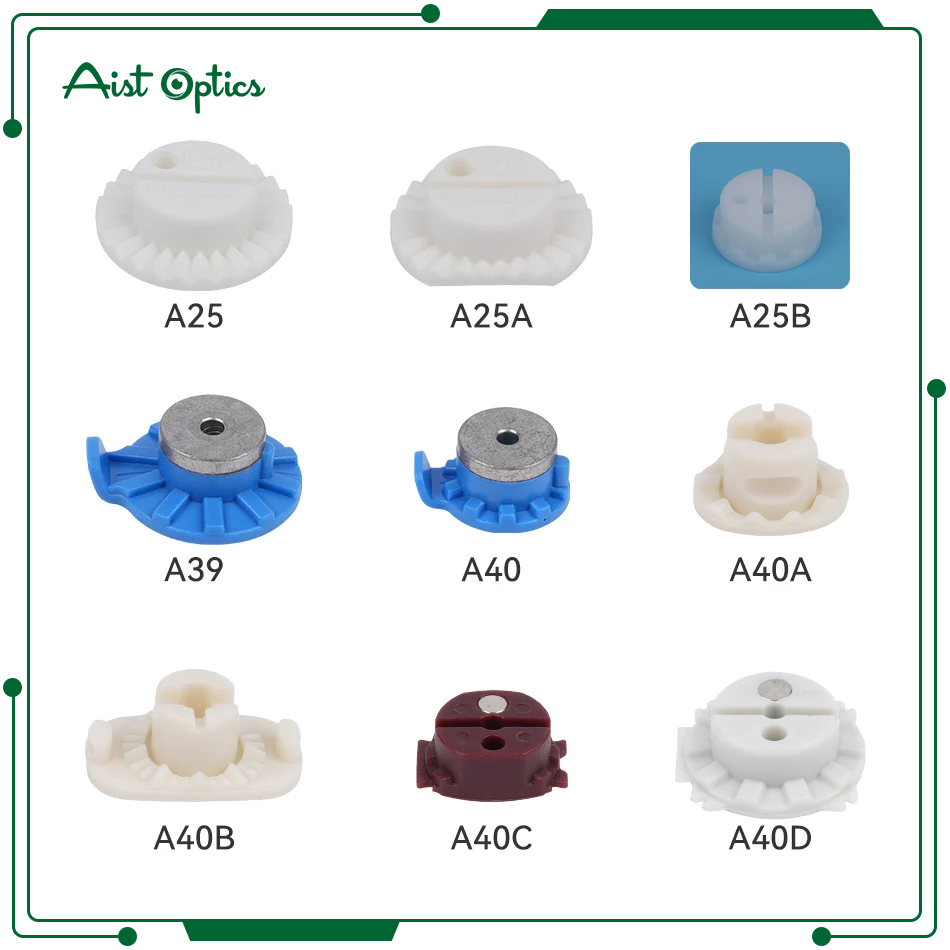Aist 10pcs High Quality Type Lens Blocks Lens Edging Block Suction Cup for Lens Edger
