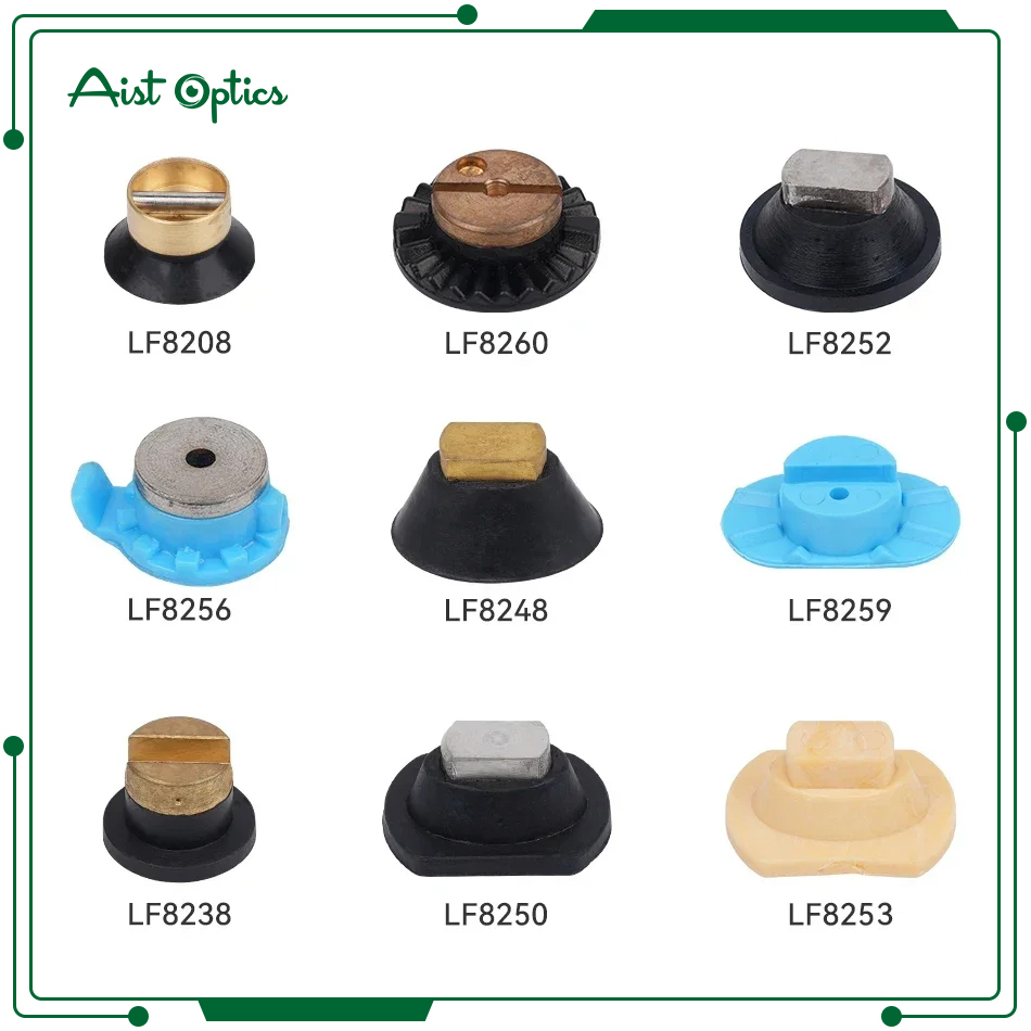10pcs Various Glasses Universal Lens Block Suction Cup for Auto Lens Edger Optical Accessories