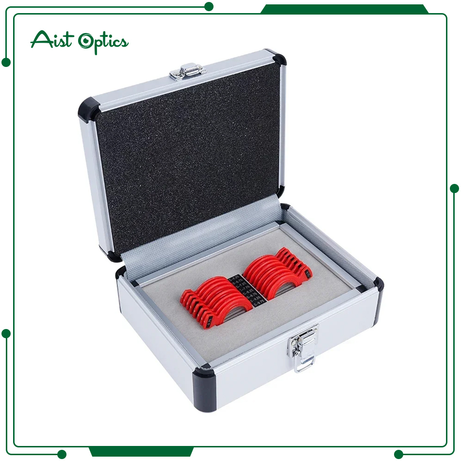 Special Sphere and Cylinder Diopt Trial Lens Set Clear Lens Rim Reduced Aperture 26mm Increments 6.25 up to 9.75