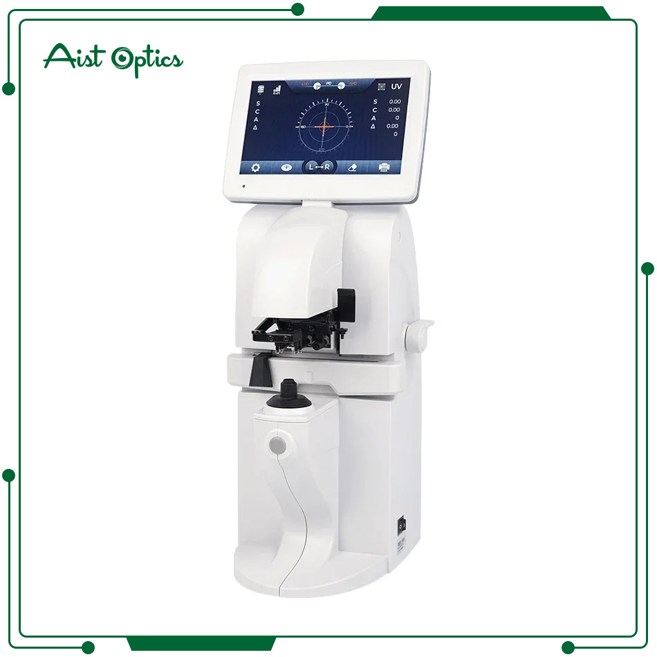 Auto Lensmeter Digital Lensometer Automatic Lens Meter With PD UV Printer 7 inch screen Focimeter