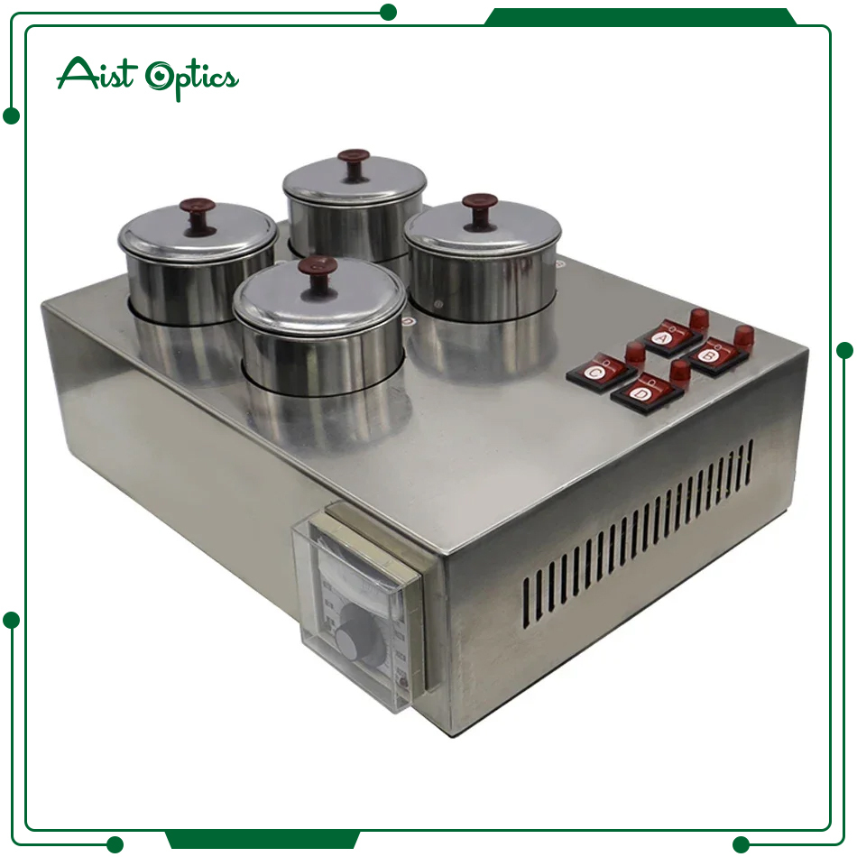 China factory price high quality Optics equipment Lens tinting machine 4 pots eyeglasses lens dyeing machine lens tinting bath