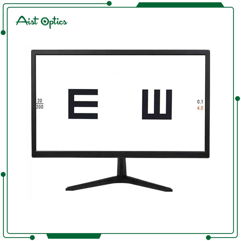 21.5 Inch Screen Optical LCD Vision Acuity Test Ture Color Testing Chart Vision SC-800 Desktop or Wall Amount Ophthalmic Monitor
