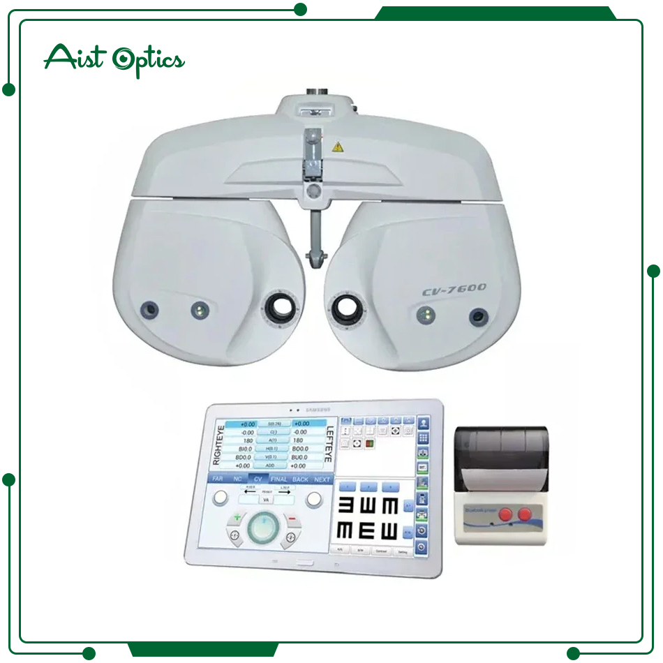 AIST CV-7600 Communicating with Auto Refractometer High End Phoropter Optical Computerized View Tester Digital Refractor