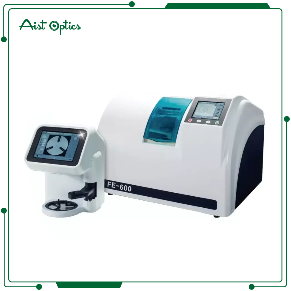 FE-600+FC-600 China Top Quality Optical Glasses Equipment Patternless  Auto Lens Edger Machine with Auto Scanner Edging