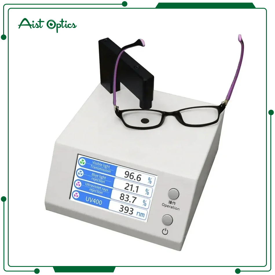 AIST 999D Spectrum Lens Transmission Meter for Anti-blue Eyeglasses with UV400 VLT Blue & Violet Light Transmission