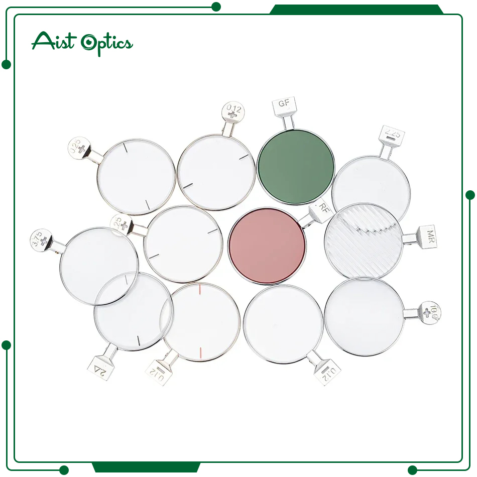 1pc ±13.00D~20.00D Prism 0.50~10 Optical Ophthalmic Trial Lens for trial lens set Metal rim DIA 38mm
