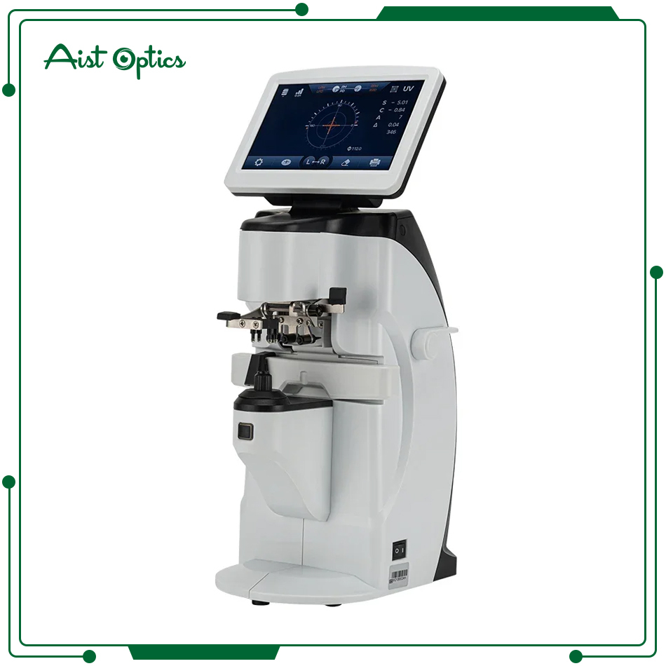 AIST New Optical Equipment Digital Auto Lensometer Focimeter D910 Lensmeter With Blue Light Test With Suitcase CE Approval