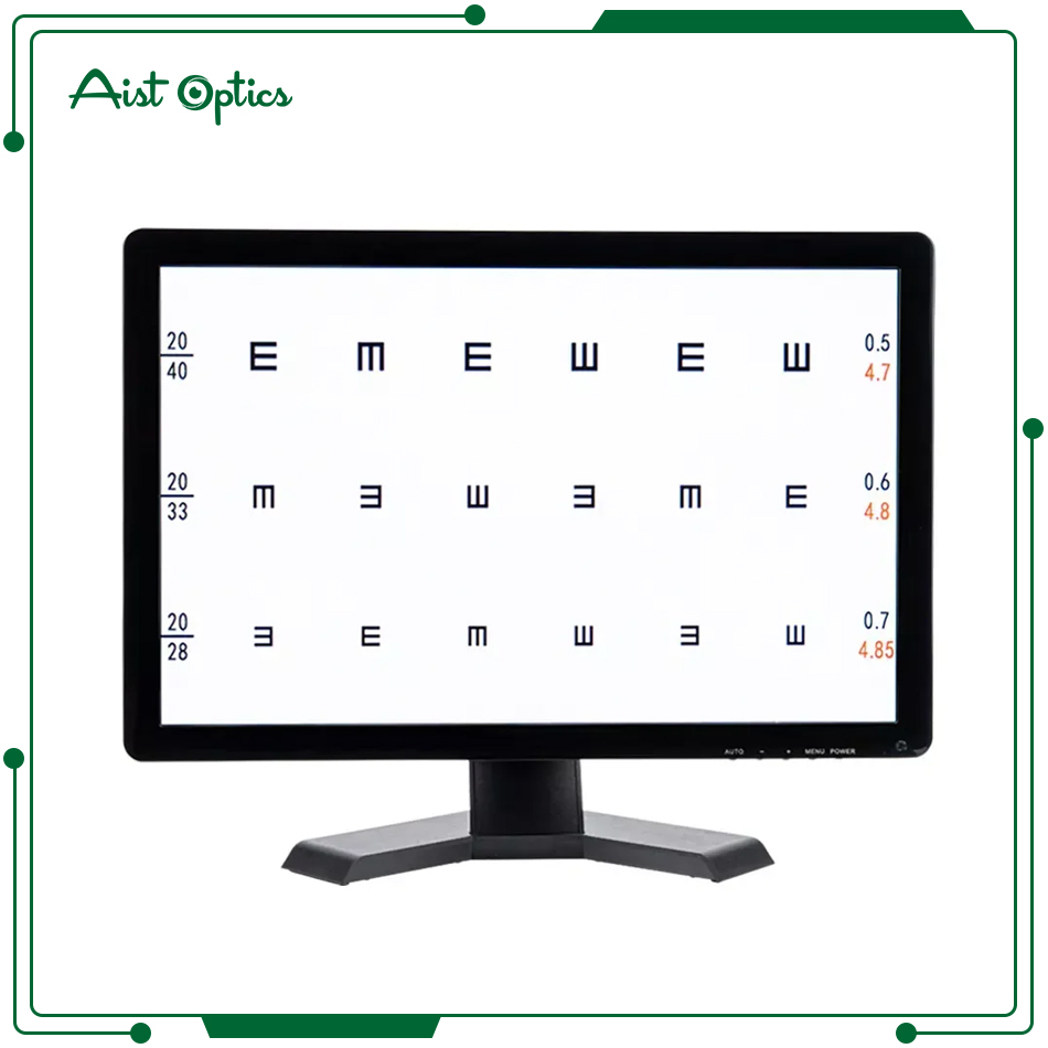 19 Inch Screen Vision Chart Panel Led Visual Acuity Testing Chart Eye Vision Ophthalmic LCD Optical tester Monitor