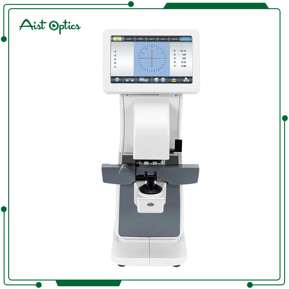 Digital Lensometer with Blue and Green Light Test AIST-260 Auto Lensmeter Optical 7 Inch Touch Optometry Equipment