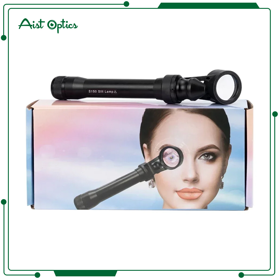 China Optical Ophthalmic Equipment Portable Hand-held LED Slit Lamp Microscope S150 Free Shipping for Human and Veterinary Use