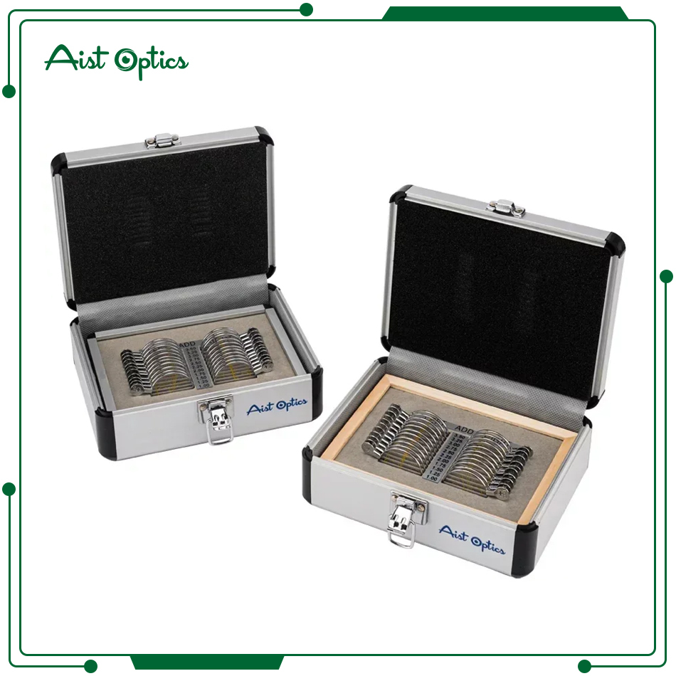 22PCS The Most Popular Optical Equipments  Progressive Trial Lens Set Aluminium Tray And Case Ophthalmic