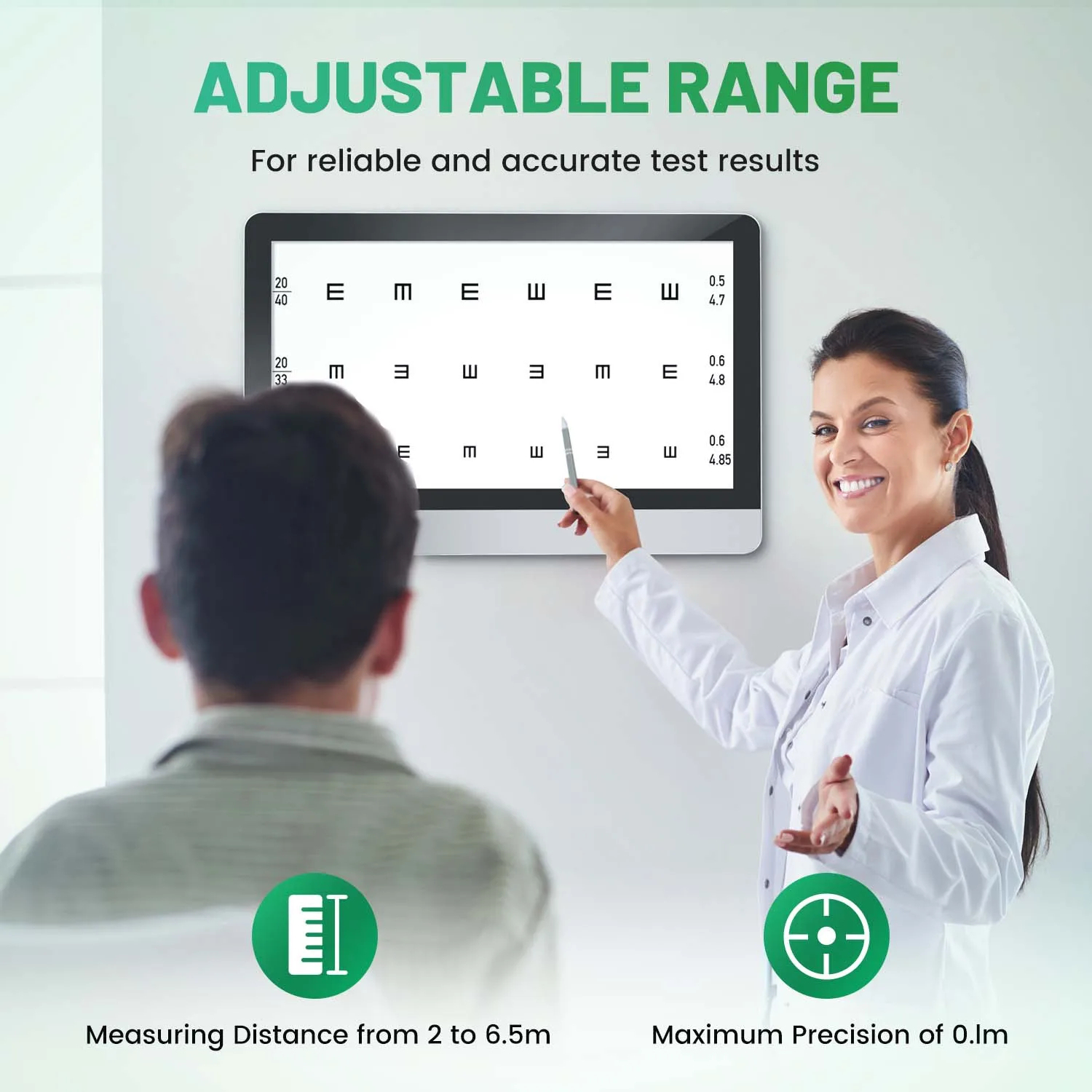 21.5 Inch Optical LCD Digital Visual Acuity Testing Monitor