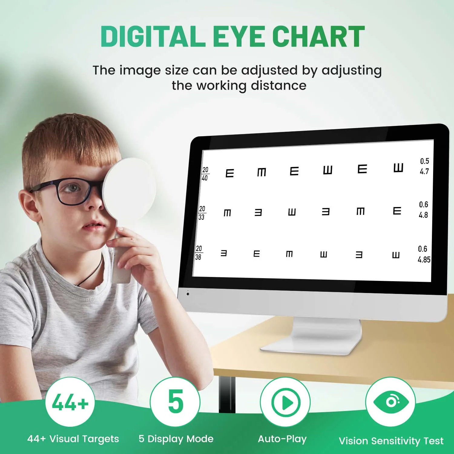 21.5 Inch Optical LCD Digital Visual Acuity Testing Monitor