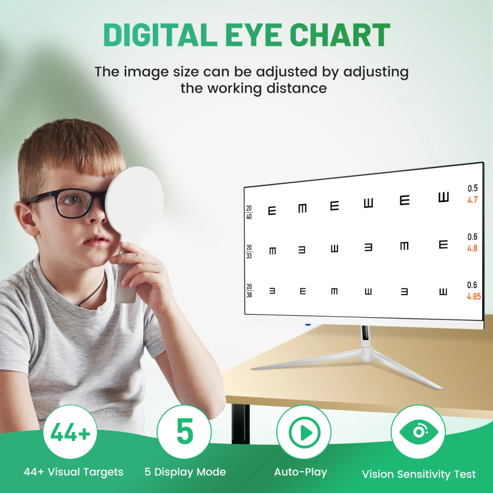 K215F 21.5 Inch HD LCD Visual Acuity Chart Vision Test Projecter Monitor for Ophthalmic Exam