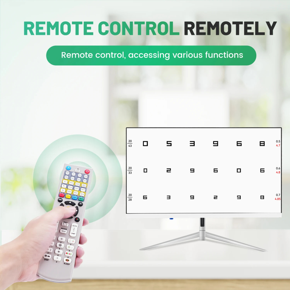 Lcd Vision Chart with Remote Control Tumbling E chart for eye test