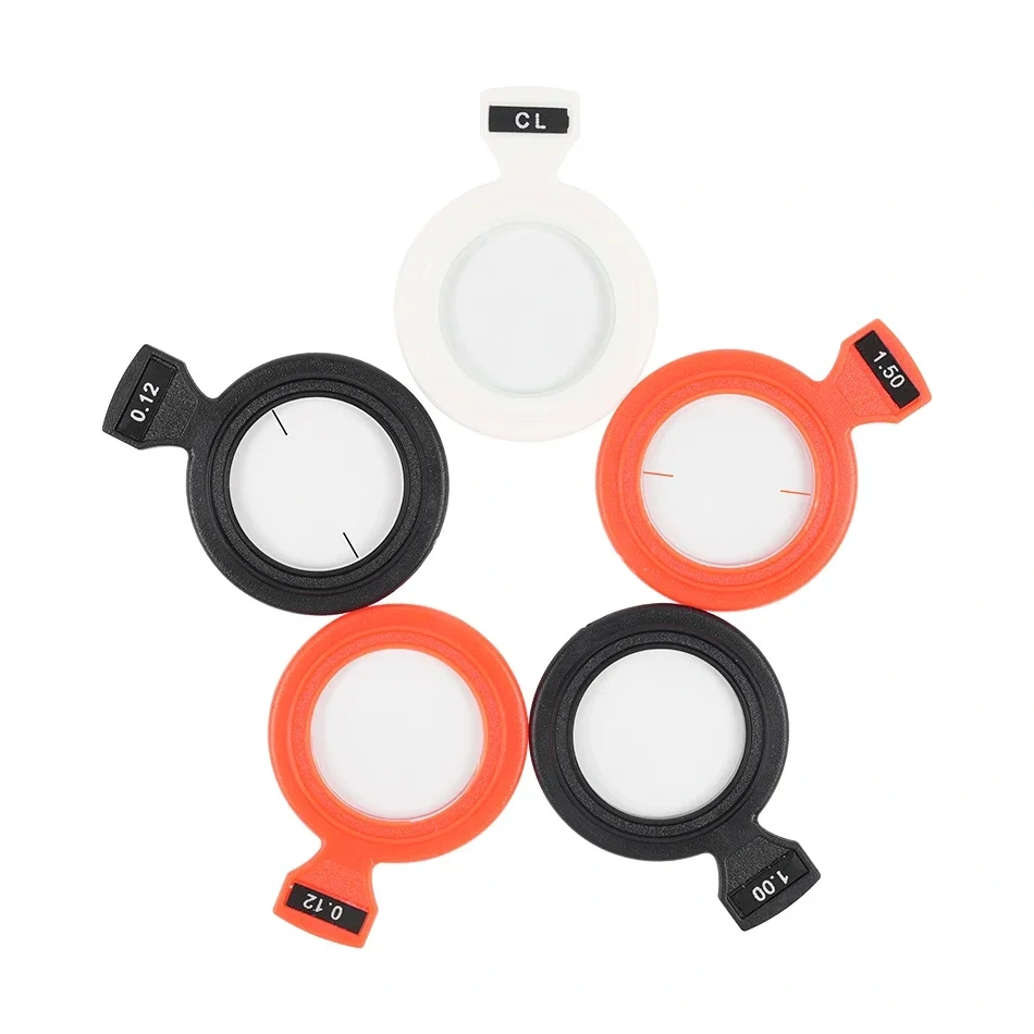 1pcs ±4.25D~12.00D Optical Eyeglass Lens Trial Lens for Trial Lens Set Plastic Frame Diameter 38mm