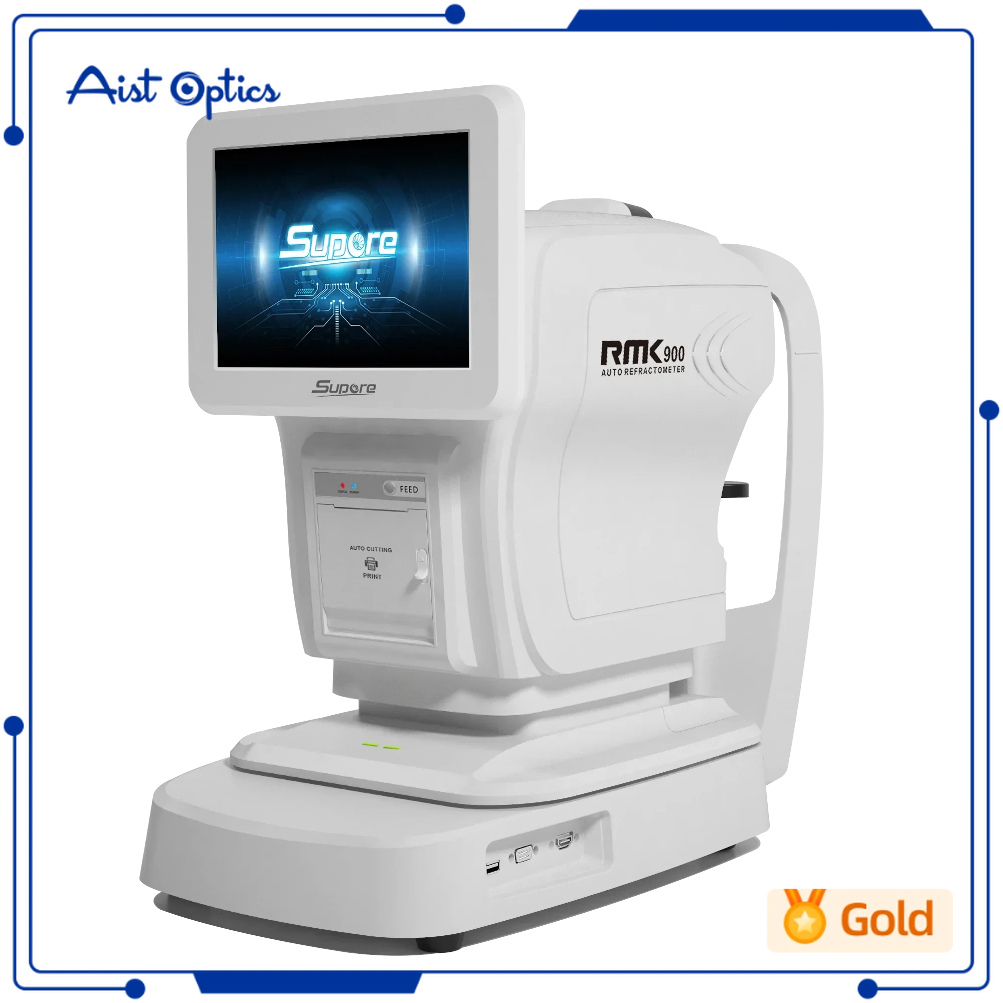 3D Auto Refractometer Keratometer RMK900 INTELLIGENT Integrate Haar Like and Adaboost face recognition technology