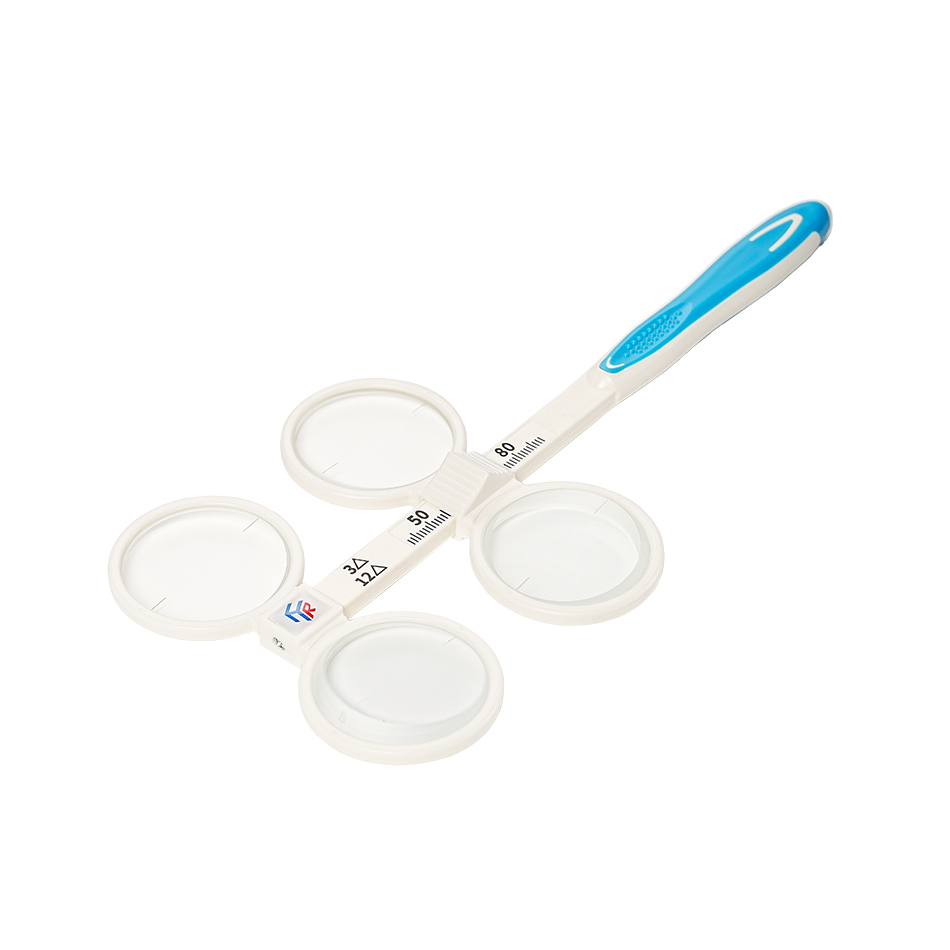 Optical Adjustable Optometry Prism 3/12△ Lens Flipper Adjustable Pupil Distance for Training Refractive Calibration