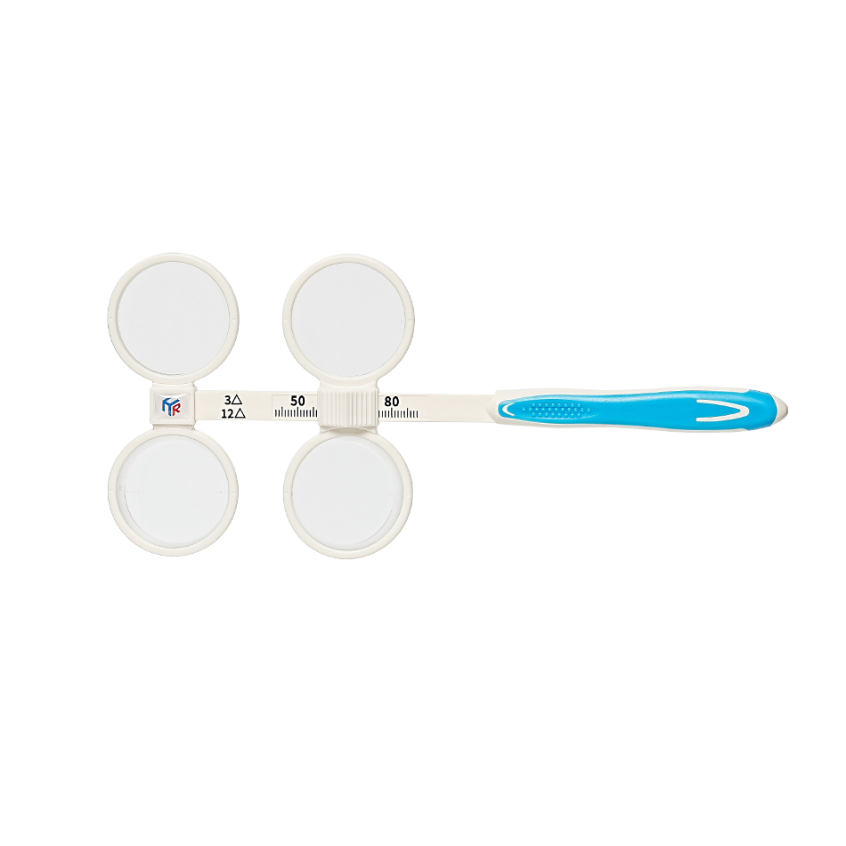 Optical Adjustable Optometry Prism 3/12△ Lens Flipper Adjustable Pupil Distance for Training Refractive Calibration
